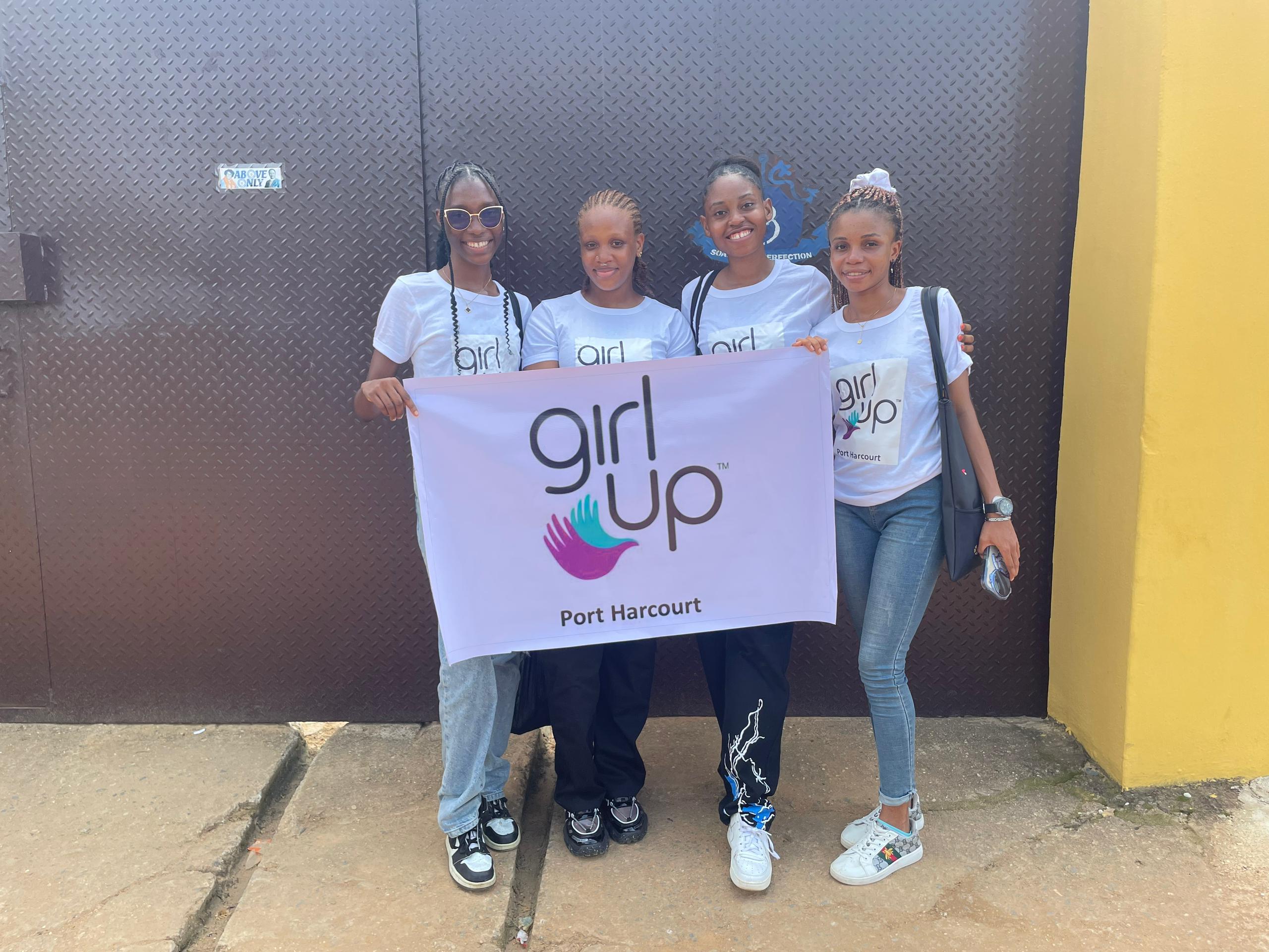 Girl Up Port Harcourt volunteers at STEM IN YOU event