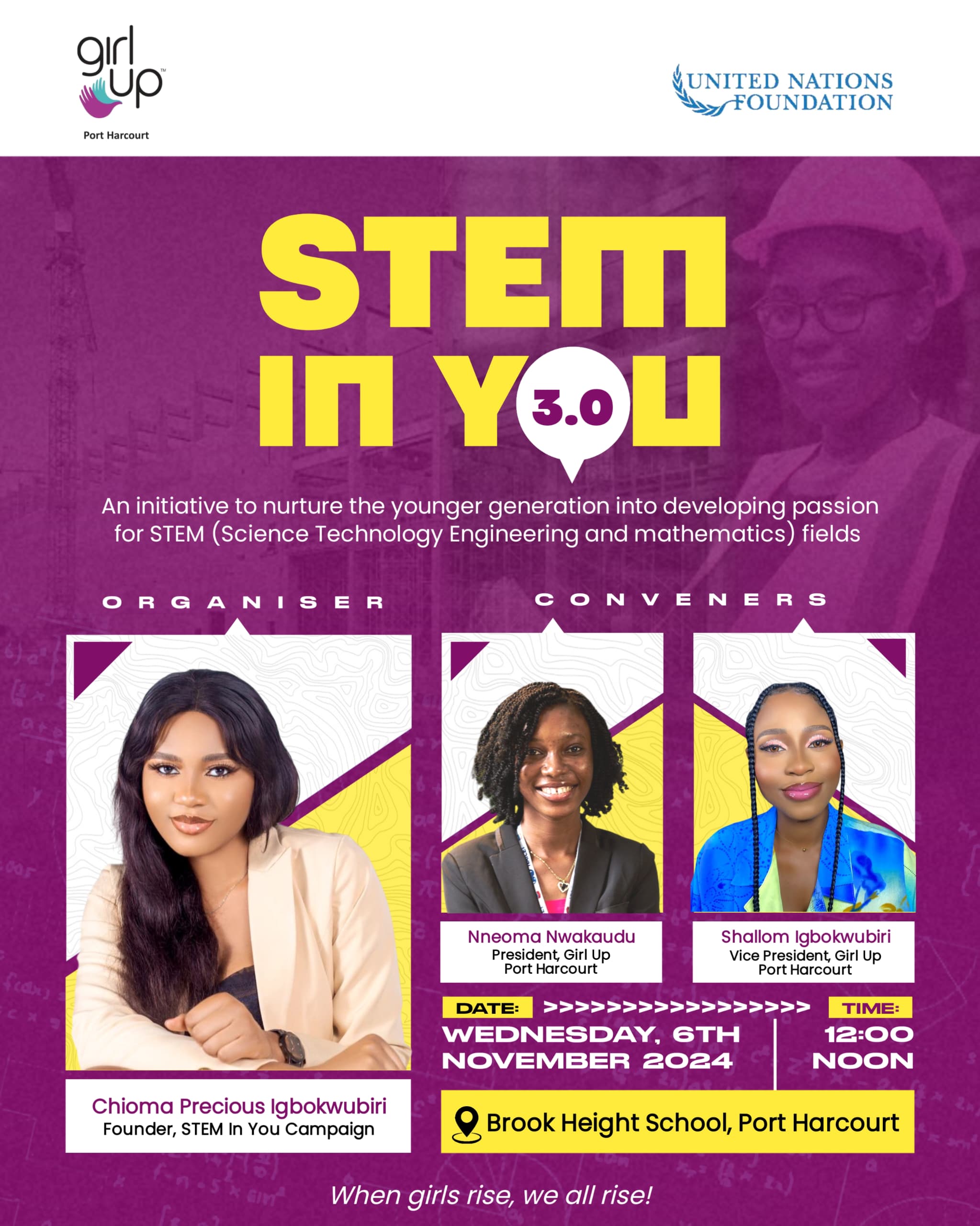 STEM IN YOU 3.0 official event poster